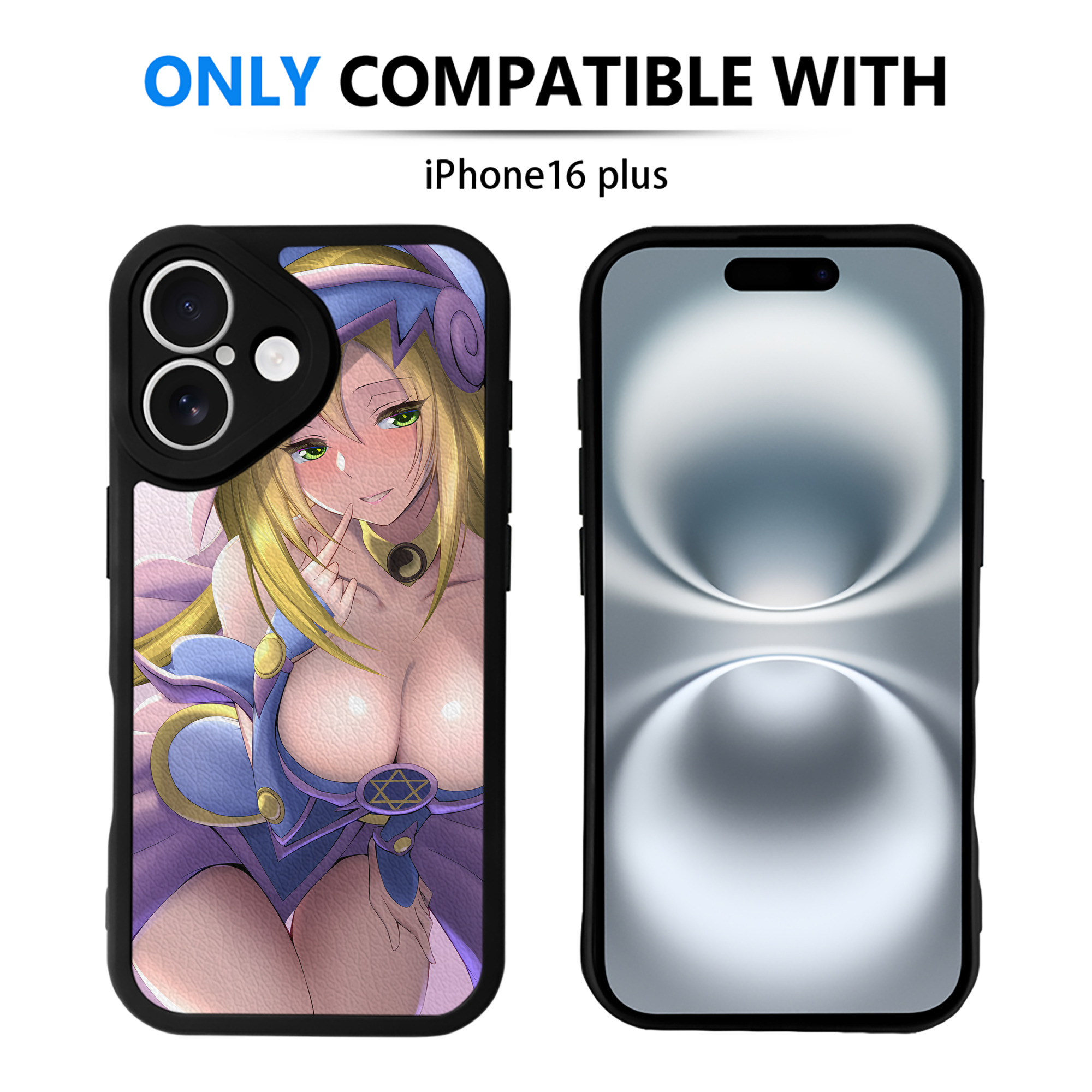 （画像用） 遊☆戯☆王 Yu-Gi-Oh! 【iPhone 16シリーズ対応】シリコンスマホケース（レザー調） 材質：シリコン